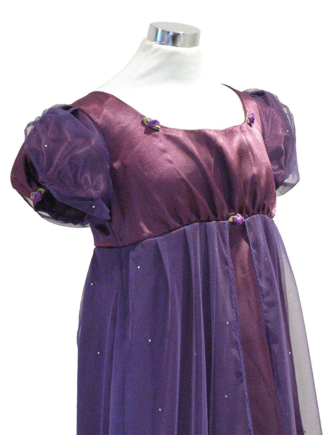 Ladies 19th Century Jane Austen Regency Evening Ball Gown size 12 - 14 Image